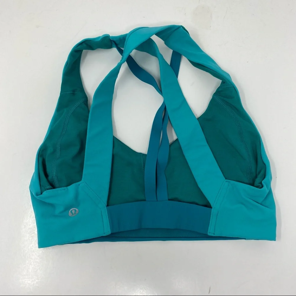 NWOT 🍋 Lululemon Aqua Sweat Times Bra Size 4